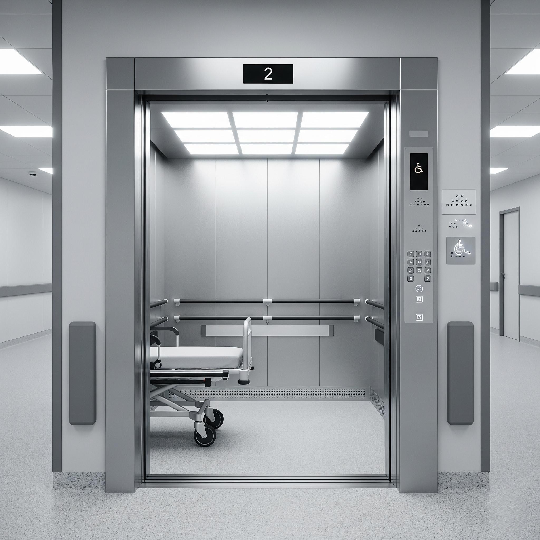 Hospital stretcher elevator for patient mobility
